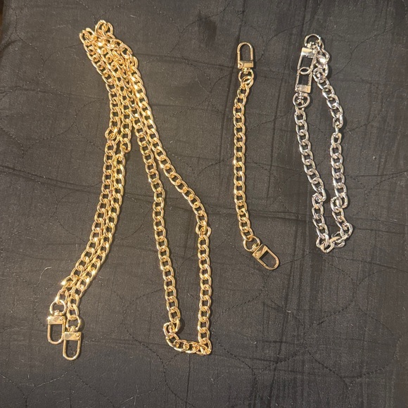 GUNMETAL,SILVER OR GOLD👜 CHAIN & INSERT.MAKE A BEAUTIFUL WALLET INTO A CROSSBODY - Picture 13 of 13